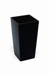 Doniczka Ø250 mm Mira Eco Recycled – Czarna – Lamela