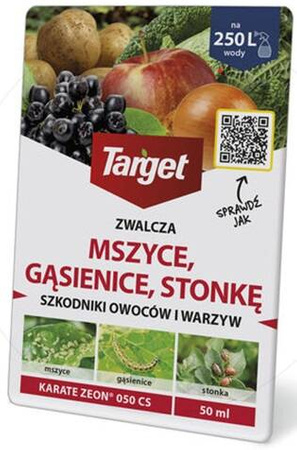 Karate Zeon 050 CS 50 ml środek zwalczający mszyce i gąsienice na roślinach uprawnych