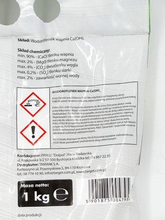 Wapno do bielenia drzew owocowych - 1 kg