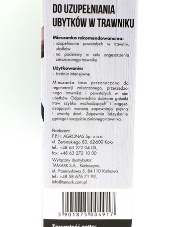 Regina 1 kg nasiona trawy do uzupełniania ubytków w trawniku