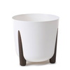 Doniczka Ø250 mm Mira Eco Recycled – Czarna – Lamela