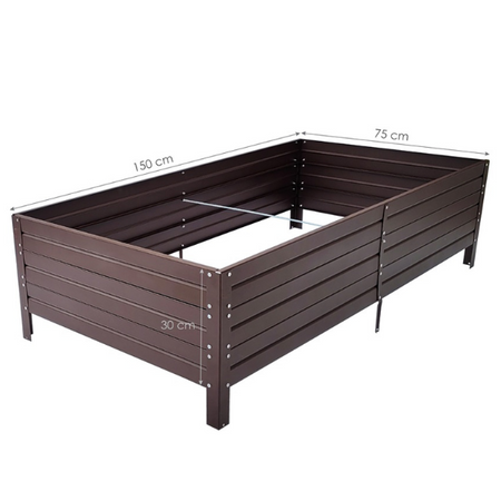 Podwyższona Grządka – 150x75x30 cm – Klasika Garden