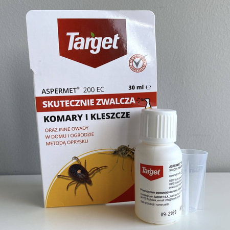 Aspermet 30 ml skuteczny oprysk zwalczająch komary i kleszcze