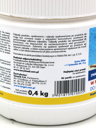 Extra Chlor 400 g granulat dezynfekujący wodę