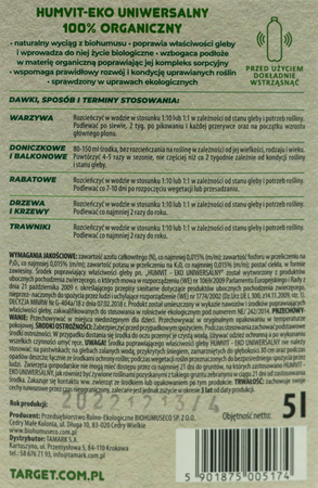 Biohumus Max 5 l ekologiczny biohumus uzyskiwany z hodowli dżdżownic