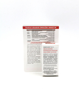 Karate Zeon 050 CS – Zwalcza Szkodniki Roślin – 2,5 ml Target
