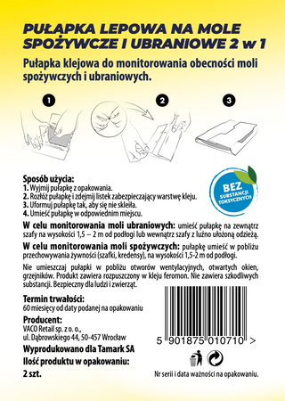 Pułapka na mole kuchenne 2 szt.