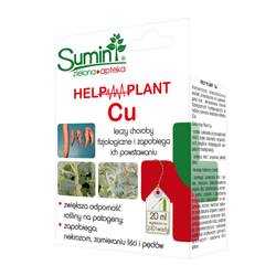Help Plant CU - Zwiększa Odporność Roślin Na Patogeny, Zapobiega: Nekrozom, Zamieraniu Liści i Pędów 20 ml