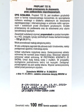 Proplant 722 SL Zwalcza Choroby w Iglakach i Innych Roślinach Ozdobnych 100 ml