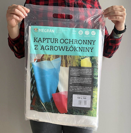 Kaptur Ochronny Czerwony 0,6 m x 0,8 m 3 szt.