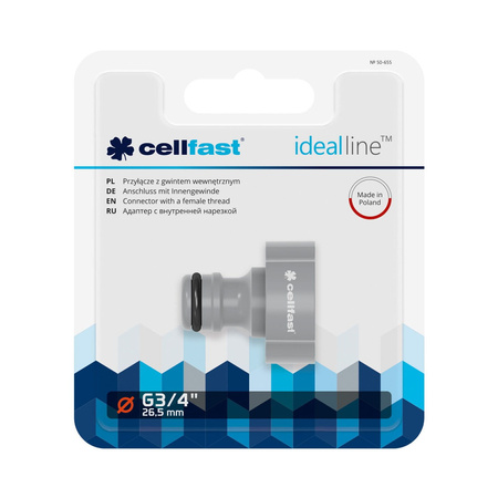 Przyłącze z gwintem wewnętrznym (ABS) Ideal 3/4" – Cellfast