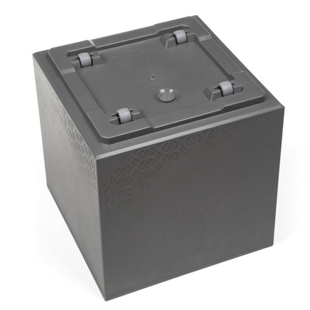 Kwietnik Karo Eco Recycled Beton 400x400 Biały