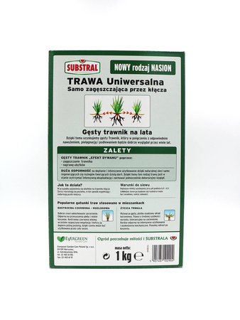TRAWA Samo ZAGĘSZCZAJĄCA Uniwersalna 1 kg SUBSTRAL