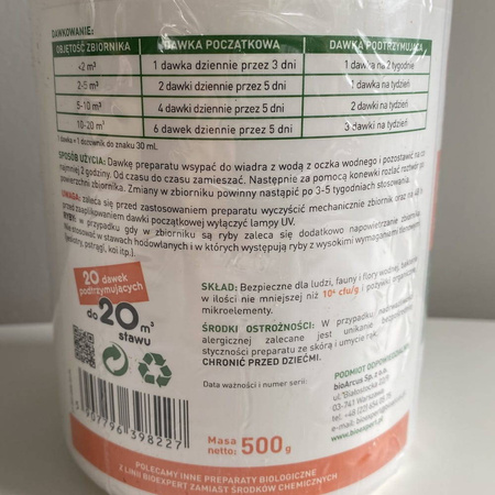 BluKlar 3w1 - preparat do czyszczenia oczek wodnych i stawów -  500 g