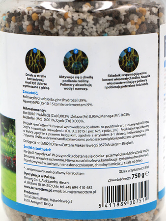 Terracottem 750 g nawóz z hydrożelem poprawiający właściwości gleby
