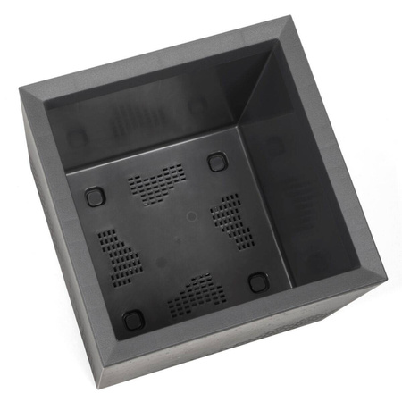Kwietnik Karo Eco Recycled Beton 400x400 Biały
