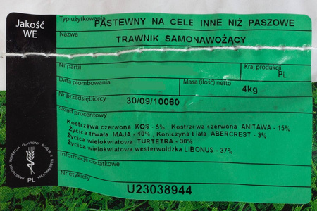 Nasiona trawy – Vegano – trawnik samonawożący – 4 kg Target