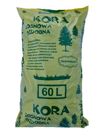 Kora sosnowa 30-60mm - paleta 60x60 litrów Tocicki