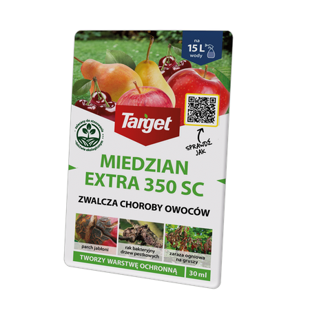 Miedzian Extra 350 SC kędzierzawość liści brzoskwiń 30 ml Target