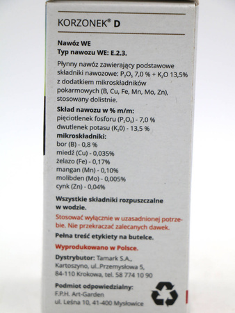Korzonek D 30 ml ukorzeniacz do roślin zdrewniałych