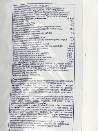 Nawóz Yara Complex Mila 10 kg