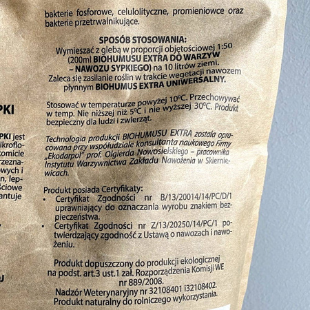 Biohumus Extra SM Sypki Do Warzyw 1 l