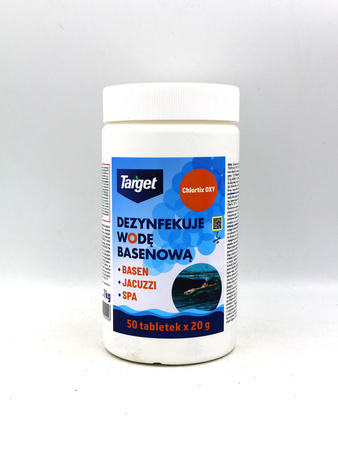 ChlorTix Oxy Aktywny Tlen – Tabletki Dezynfekujące Wodę w Basenie – 1 kg Target